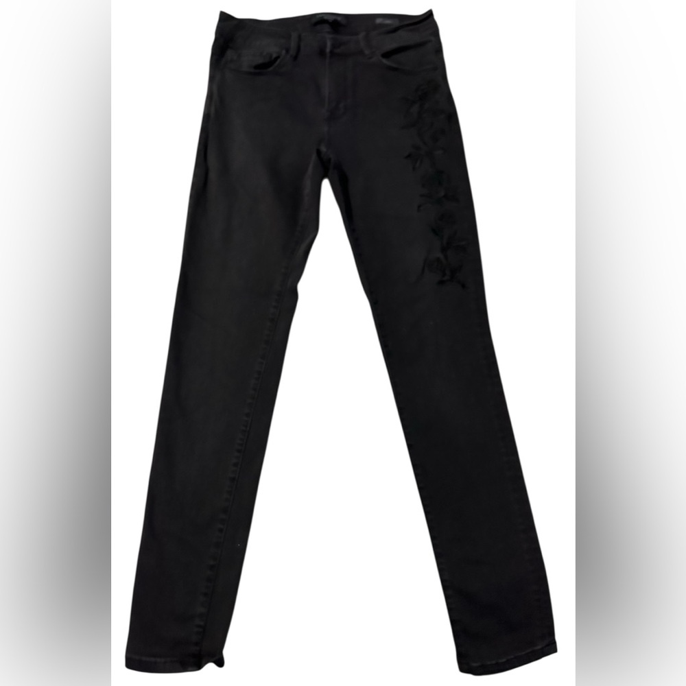 Sanctuary Denim Women’s Black‎ Floral Embroidered Robbie Jean - Size 28